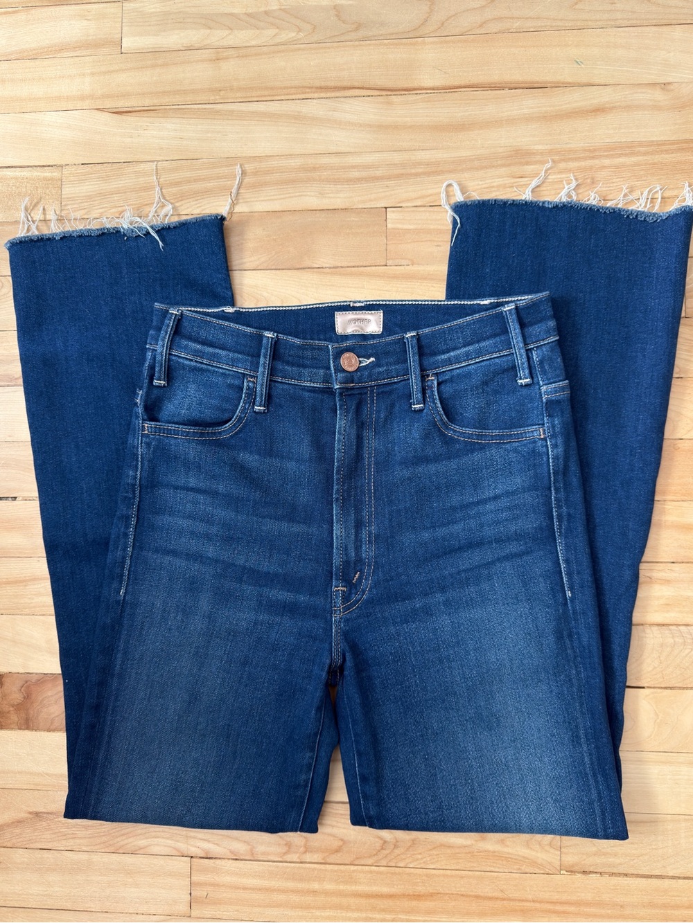 MOTHER The Hustler Ankle Fray Jeans — Size 26